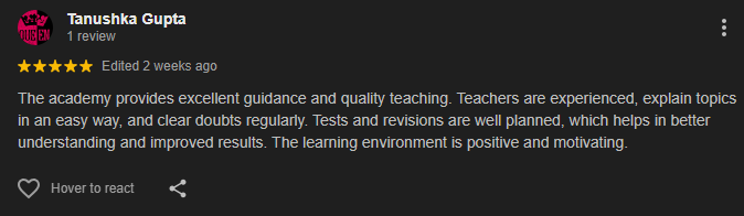 Student Google Review