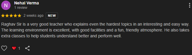 Student Google Review